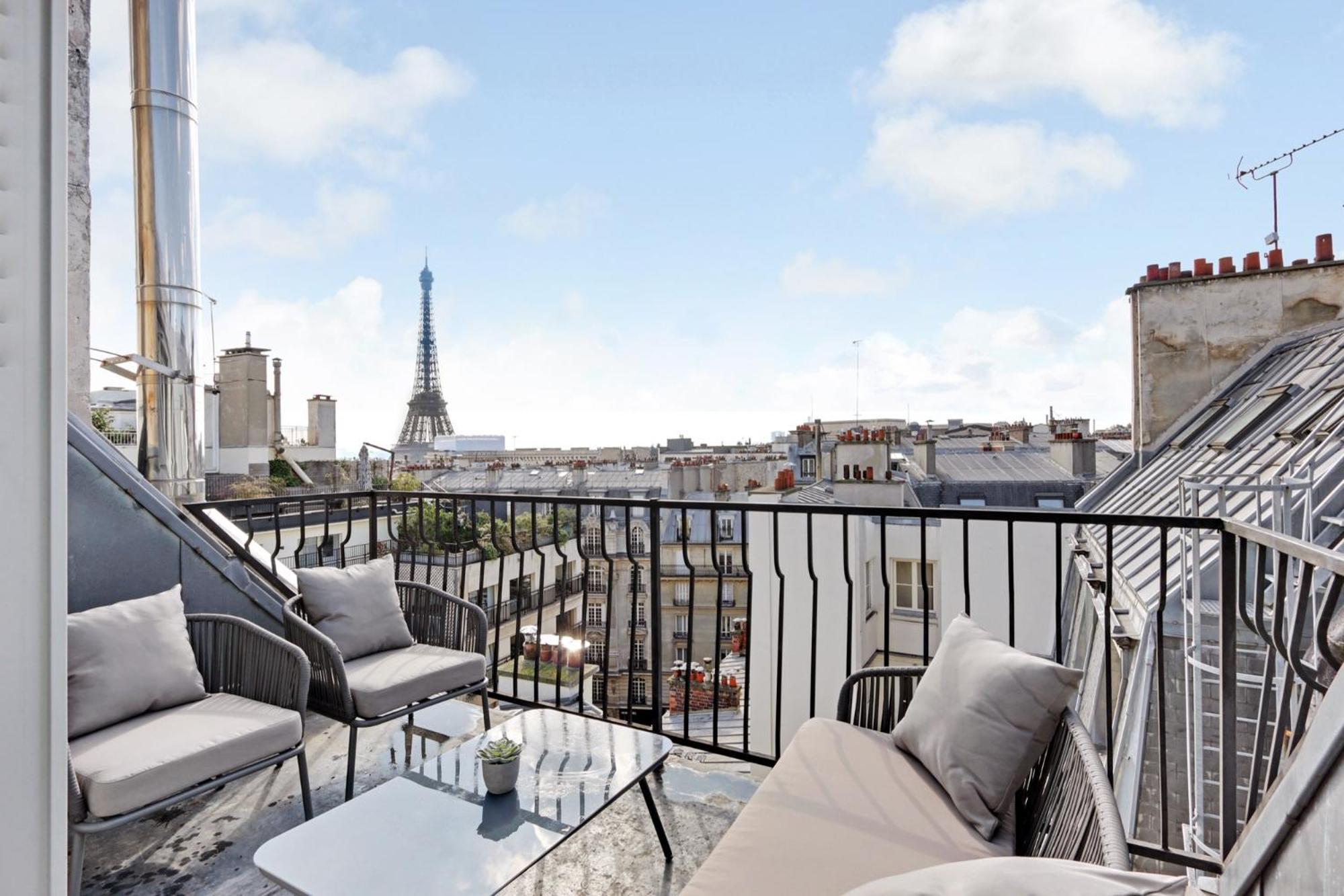 Apartmán Eiffel Tower View Paříž Exteriér fotografie